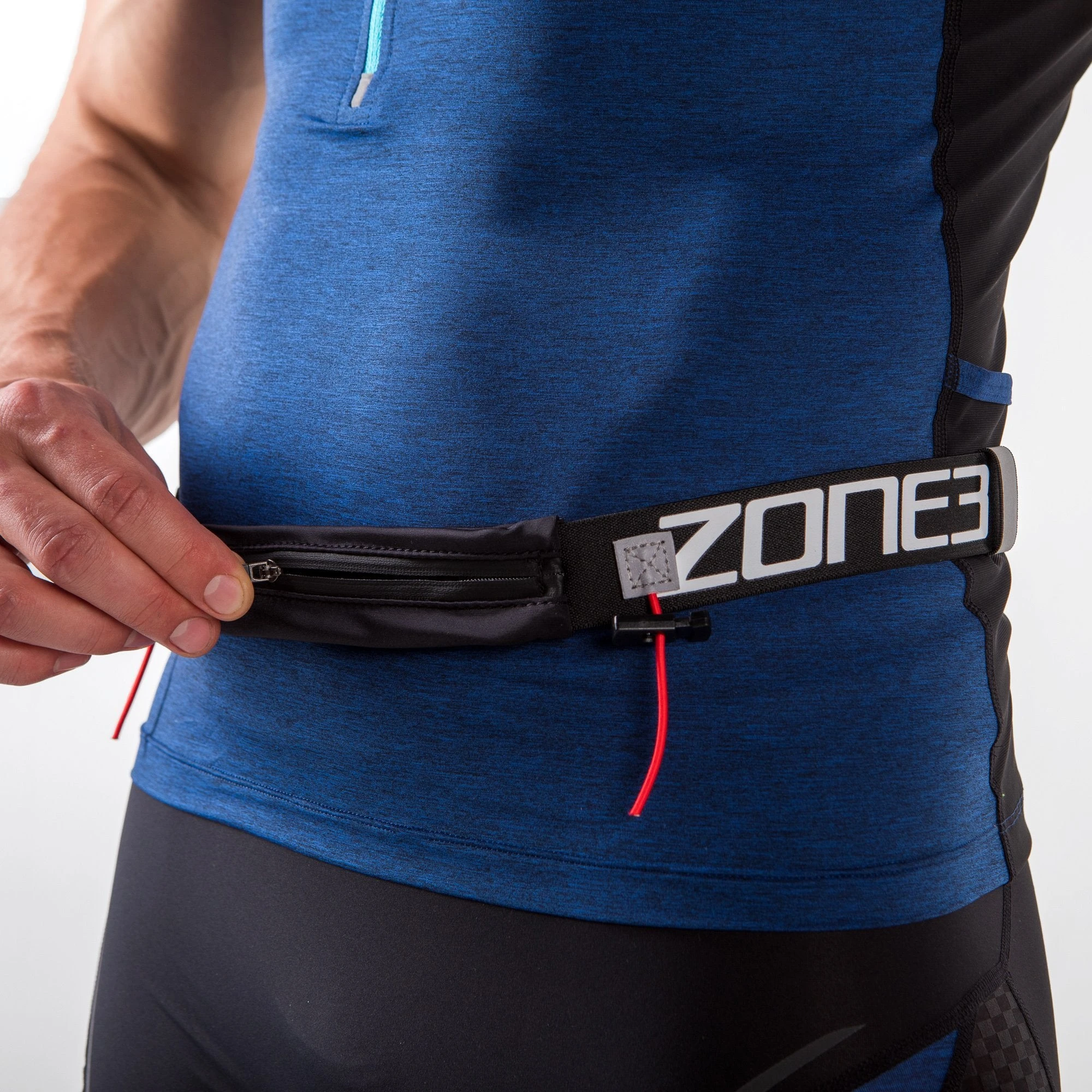 Zone Z3 Race Belt with Lycra Pouch