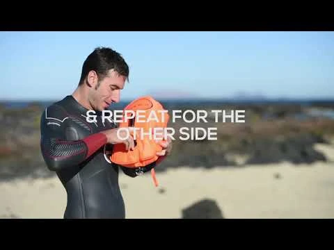 Load and play video in Gallery viewer, Zone 3 Swim Safety Buoy/Dry Bag Hi Vis Pink